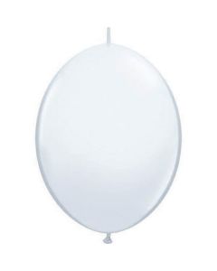 Quick Link - White - 6 Inch Latex Balloon (90172Q)