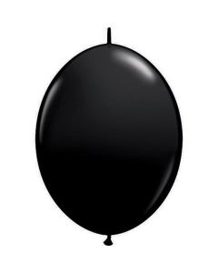 Quick Link - Black - 6 Inch Latex Balloon (90176Q)