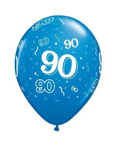 90-A-Round Sapphire Blue Pearl - 28cm (11 Inch) Latex Balloon (90-04)