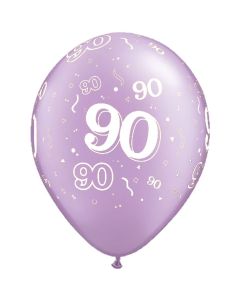 90-A-Round Lavender Pearl - 28cm (11 Inch) Latex Balloon (90-08)
