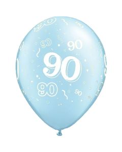 90-A-Round Light Blue Pearl - 28cm (11 Inch) Latex Balloon (90-03)