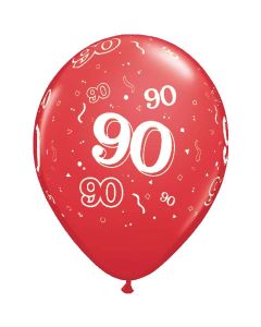 90-A-Round Red Pearl - 28cm (11 Inch) Latex Balloon (90-14)