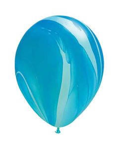 Blue Rainbow Agate - 28cm (11 Inch) Latex Balloon (91538Q)