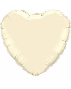 Heart 18 Inch Foil - Pearl Ivory (99347Q)