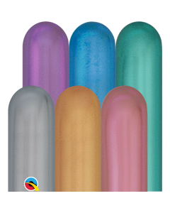260Q Bag 100 - Chrome Assorted - Latex Balloons (99695Q) (99695Q)