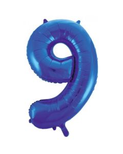 9 Saphire Blue Number - 86cm (34') Foil Balloon (9BlueA)