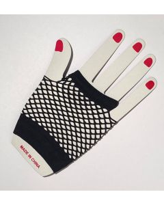 Fishnet - Short White - Finger Less Gloves (CB1051-2)