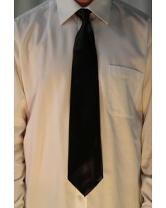 Black Gangster Tie - Wide (CB1800)
