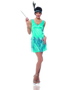Peacock Flapper Adult Costume (FRA48553)