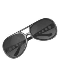 Elvis Glasses Silver Frame (GL6716S)