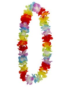 Multi Coloured Silk Lei (GR6501)