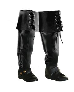 Pirate Boot Covers - Lace Up (LE3251BK)