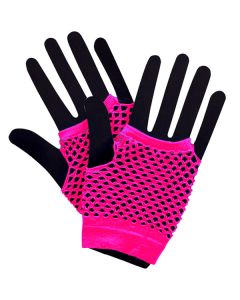 Short Fishnet Punk Gloves - Neon Purple (AR3207PU)