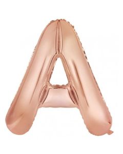 A Rose Gold Letter - 86cm (34') Foil Balloon (ARoseA)