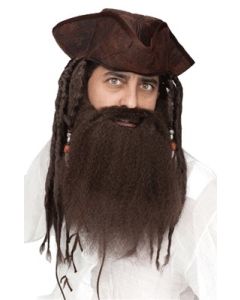 Crimped Pirate Beard - Brown (BM90045BR)