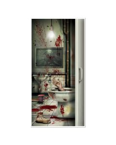Creepy Crapper Restroom Door Cover (BS00009)