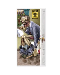 Zombie Restroom Door Cover (BS00146)
