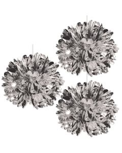Metallic Fluff Balls (BS54812-S)
