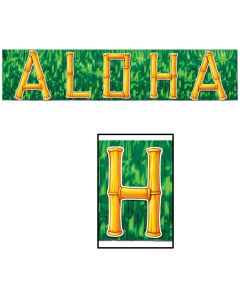 Metallic Aloha Fringe Banner (BS55420)