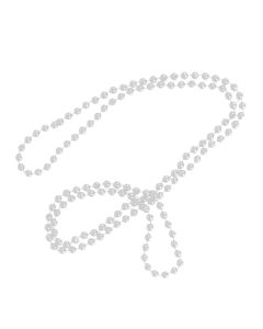 White Pearl Flapper Beads (CA2030)