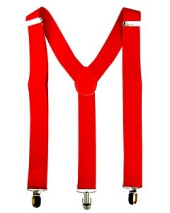 Stretch Braces / Suspenders - Red (CA3224RE)