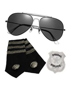 Police Kit - Glasses, Epelets and Badge (CA3236)
