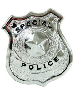 Silver Special Police Badge - Metal (CA3248S)