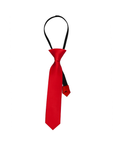 Satin Gangster Tie - Red (CA3631R)