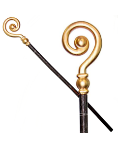 Gold Crosier Crook - 59 Inch (CA4642)