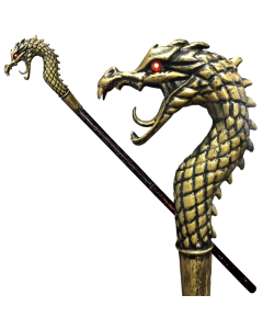Gold Dragon Staff GOT Style - 412cm (5 Inch) (CA6018)