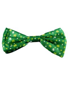 St Patricks Day Bow Tie - Green With Print (CA9928)