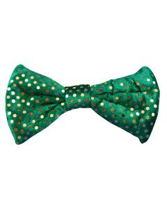 St Patricks Day Bow Tie - Green With Spots (CA9929)