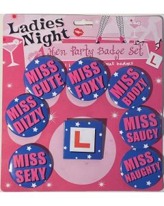 Hens Party Badge Set - Ladies Night (CB0825)