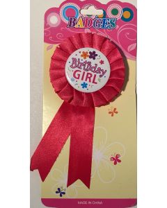 Birthday Girl Pink Badge (CB0830)