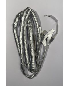 Whip Silver - 6ft Leather Bull (PJ9003A) (CB1008-4)