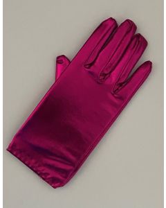 Metallic Short Dress Gloves - Pink (CB1055-3)