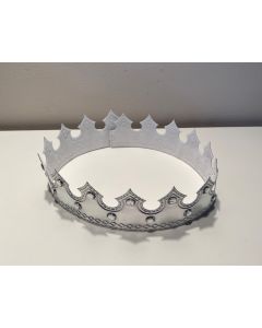 King Crown Silver - 16 Peaks Soft Material - Adult - 61 cm Long (CB1067)