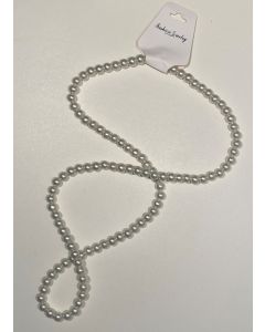 Pearl Necklace - 39cm Long - 1920's Flapper Accessory (CB1103)
