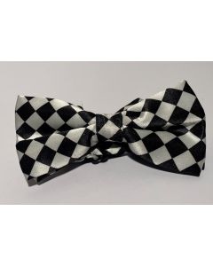 Black & White Checked Bow Tie (CB1956)