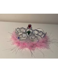 Crown Feather Trim tiara (CB2211)