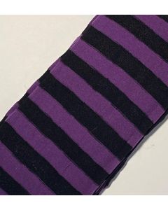 Black & Purple Striped Stockings (CB6279)