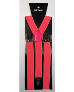Fluro Hot Pink Braces/Suspenders 2.5cm x 2mtr (CB6710)