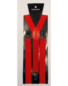 Red Braces/Suspenders 2.5cm x 2mtr (CB6713)