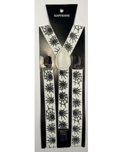 Spiderweb Print Braces / Suspenders 2.5cm x 2mtr (CB6719)