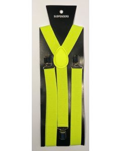 Fluro Yellow Braces/Suspenders (CB6728)