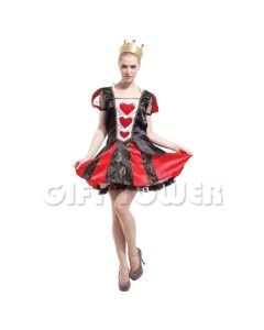 Pretty Sweet Heart Queen Adult Costume (Queen of Hearts W-0144) (CB8806) 