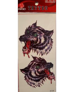 Tattoo Sheet (M160) -  Wolf Set 2 (CBT1009)