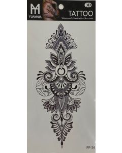 Tattoo Sheet (FF-34) - Mandala (CBT1028)
