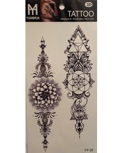 Tattoo Sheet (FF-28) - Mandala (CBT1029)
