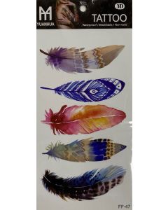 Tattoo Sheet (FF-47) - Feathers (CBT1046)